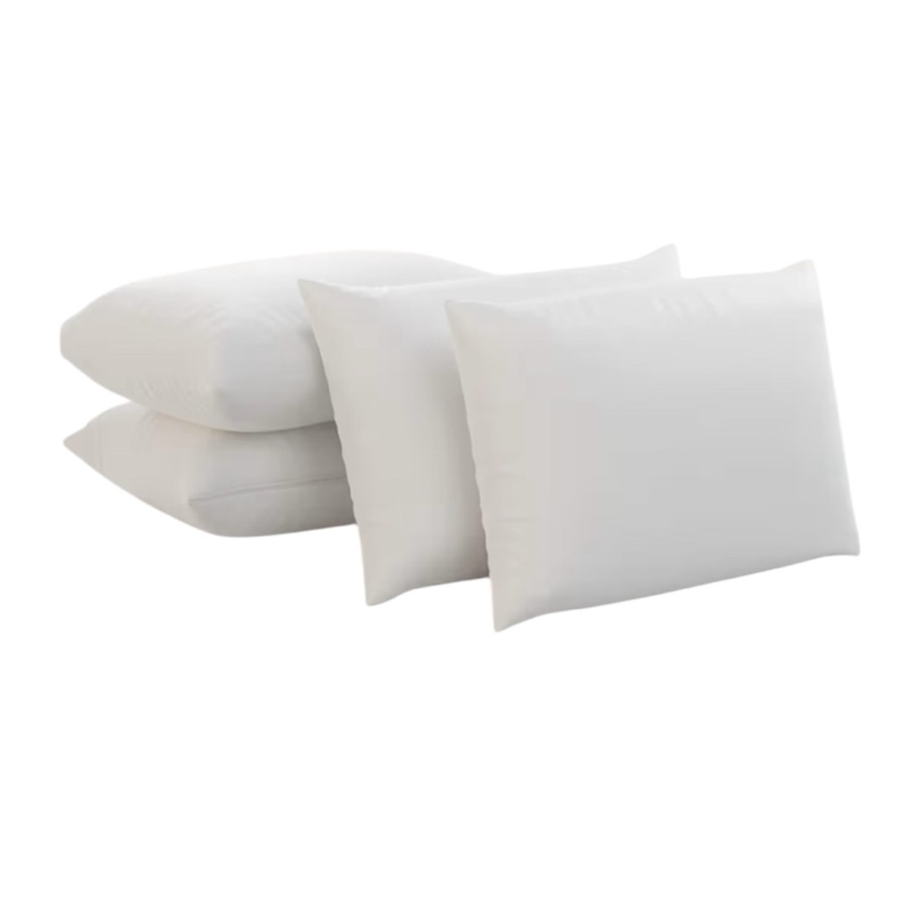 Niagara Ultra Soft Pillow Protectors with Zipper Standard Set of 4 White